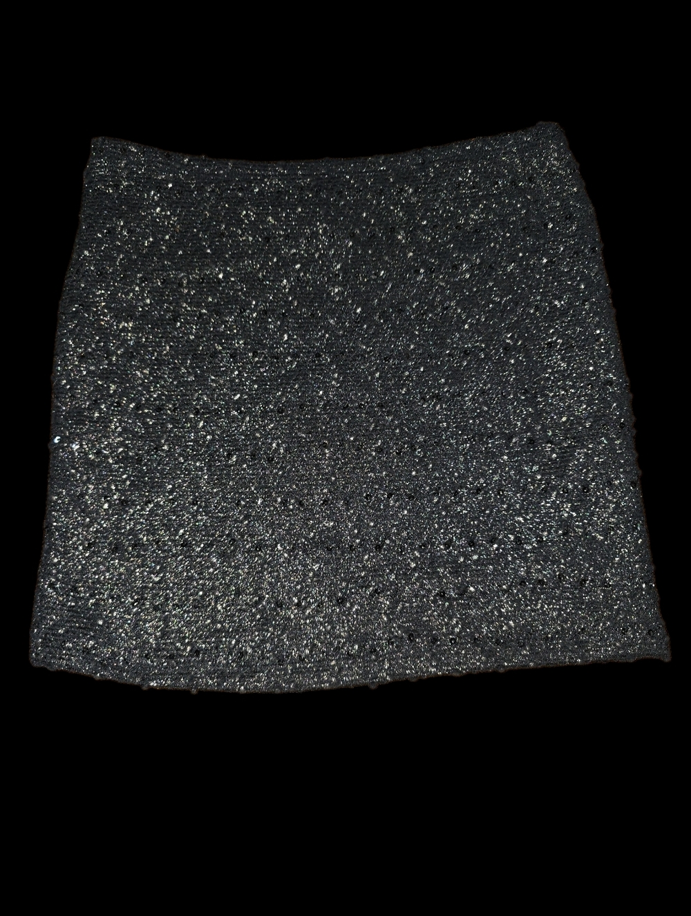Wet Seal Black and Gold Sparkly Mini Pencil Skirt Cocktail S NWT